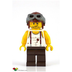 LEGO Mac McCloud with Aviator Helmet Minifigure