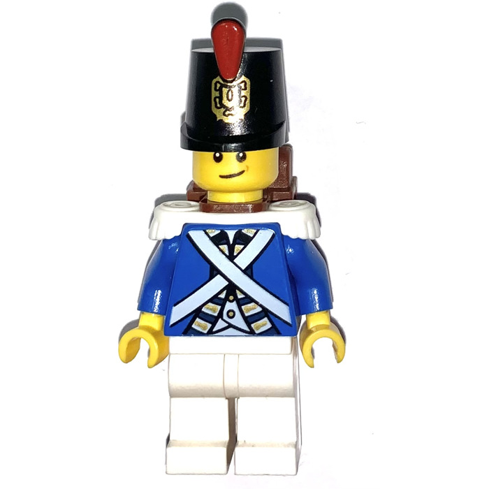 LEGO Bluecoat Soldier with Lopsided Smile Minifigure
