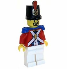 LEGO Imperial Soldier with Decorated Shako Hat and Black Goatee Beard Minifigure