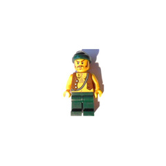 LEGO Pirates with Anchor Tattoo and Dark Green Legs and Bandana Minifigure