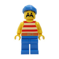 LEGO Male Ship Pirate with Large Moustache Minifigure