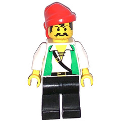 LEGO Shipwreck Island Pirate with Green Vest Minifigure