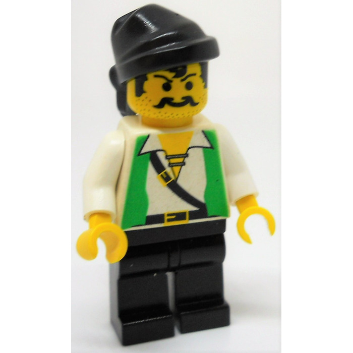 LEGO Red Beard Runner Pirate with Green Vest Minifigure