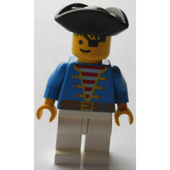LEGO Skull's Eye Schooner Pirate with Blue Jacket Minifigure