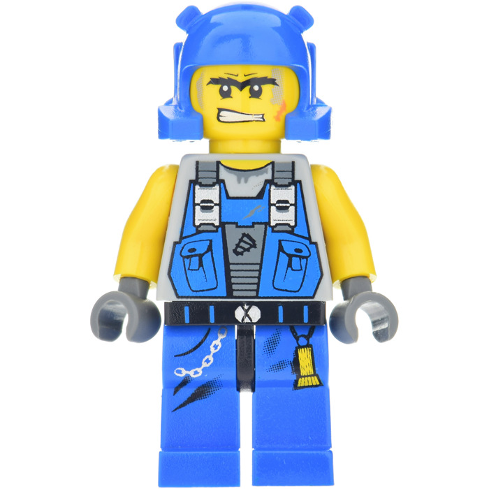 LEGO Power Miner with Orange Scar Minifigure