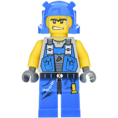 LEGO Power Miner with Orange Scar Minifigure
