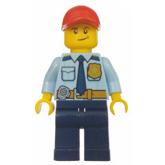 LEGO Police Officer in Red Cap Minifigure