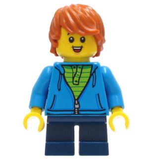 LEGO Boy with Dark Azure Sweater Minifigure