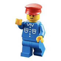 LEGO Man with Blue Outfit Minifigure