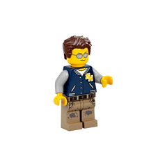LEGO Man with Letterman Jacket Minifigure