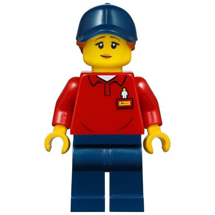LEGO Woman in Red Shirt Minifigure