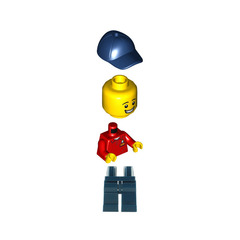 LEGO Man in Red Shirt Minifigure