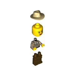 LEGO Swamp Police - Detective Woman Minifigure