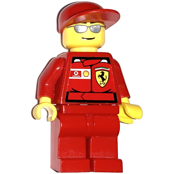LEGO F1 Ferrari Engineer with Torso Stickers Minifigure