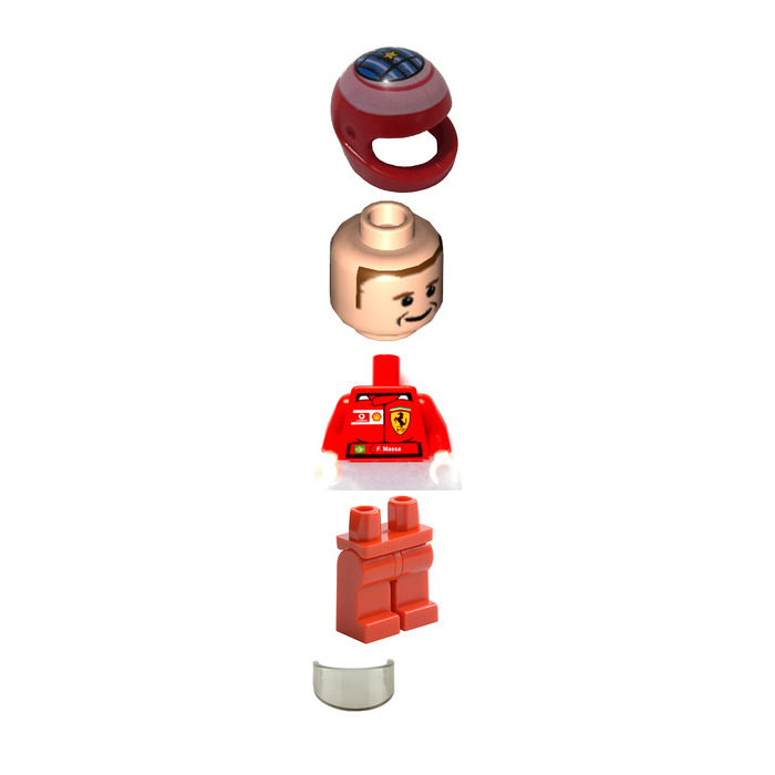 LEGO Felipe Massa with Stickers Minifigure