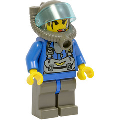 LEGO Jet with Transparent Light Blue Visor Minifigure