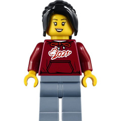 LEGO Woman in Hoodie '2021' Minifigure