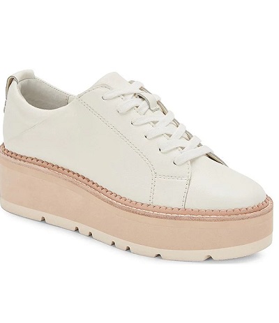Kenneth Cole - Toyah Leather Platform Sneakers