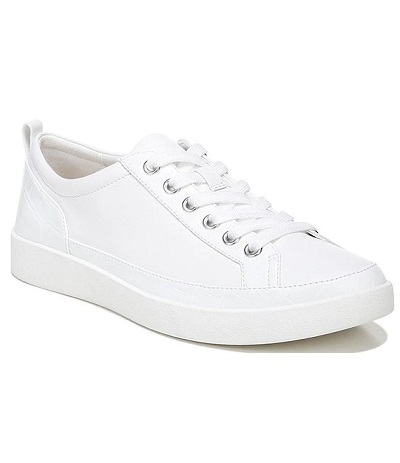 Kenneth Cole - Winny Leather Embossed Detail Lace-Up Sneakers