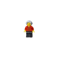 LEGO Woman in Red Patterned Shirt Minifigure