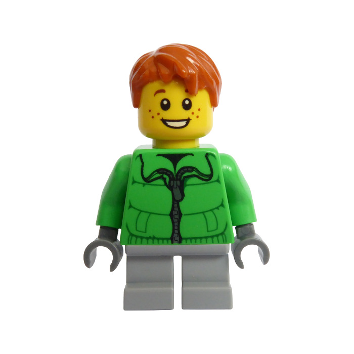 LEGO Boy with Green Jacket Minifigure