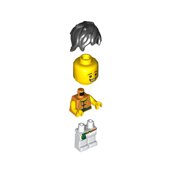 LEGO Dragon Boat Rower with Long Hair Minifigure