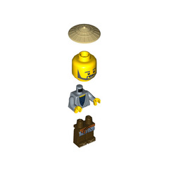LEGO Man in Sand Blue Robe Minifigure