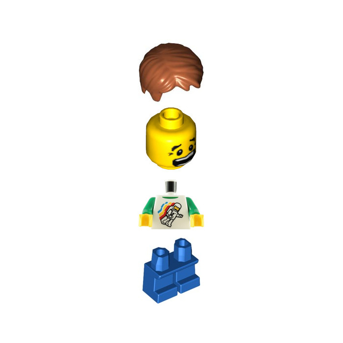 LEGO Boy with classic space minifig shirt Minifigure