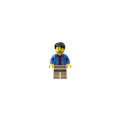 LEGO Man with blue jacket Minifigure