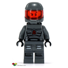 LEGO Space Policeman with Sneer Minifigure
