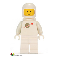 LEGO White Classic Space astronaut Minifigure