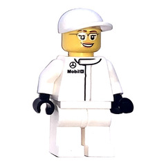 LEGO Mclaren Mercedes Female Pit Crew Member Minifigure