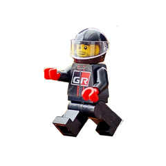 LEGO Toyota driver with Helmet Minifigure