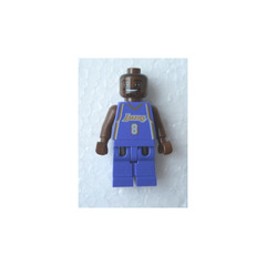 LEGO NBA Kobe Bryant, Los Angeles Lakers Minifigure #8 (Road Uniform)