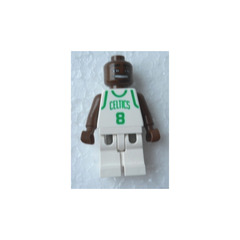 LEGO NBA Antoine Walker, Boston Celtics Minifigure #8 Home Uniform