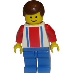 LEGO Red and Blue Team Player with Number 7 Minifigure