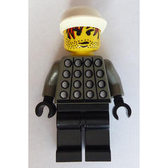 LEGO White and Green Goalkeeper with 