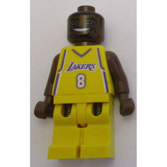 LEGO Kobe Bryant, Los Angeles Lakers Minifigure Home Uniform, #8