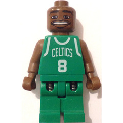 LEGO NBA player, Antoine Walker, Boston Celtics Minifigure Road Uniform, #8