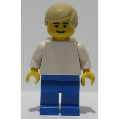 LEGO White and Blue Team Player 2 Minifigure