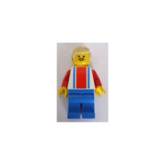 LEGO Red and Blue Team Player with Number 9 on Back Minifigure