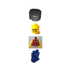 LEGO NBA Player, Number 10, Blue Legs Minifigure