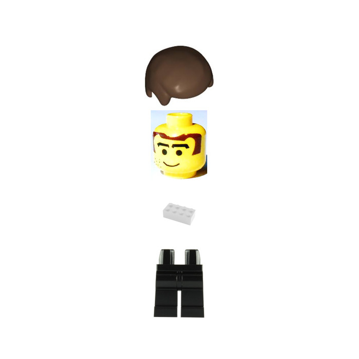 LEGO Football Player Coca-Cola Team with Stubble Minifigure