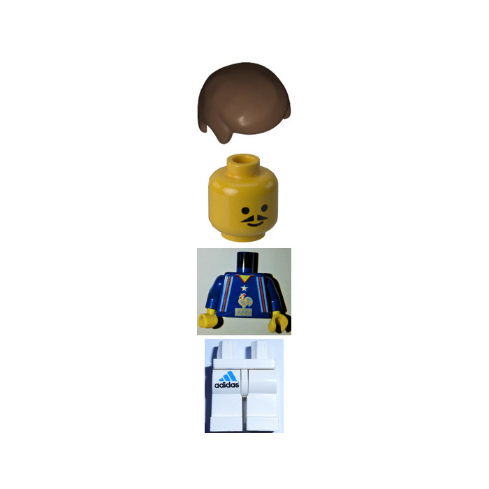 LEGO Football Player French Team with Moustache Minifigure
