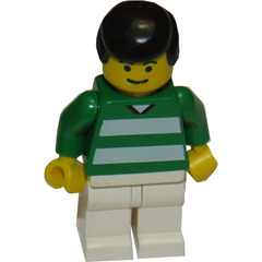 LEGO White and Green Team Player with Number 11 on Back Minifigure