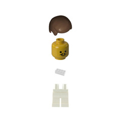LEGO Norvegian Football Player with Moustache with Stickers Minifigure