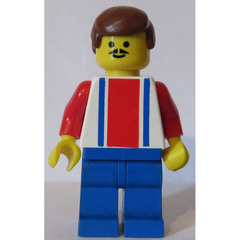 LEGO Red and Blue Team Player with Number 4 Minifigure