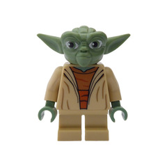 LEGO Yoda with White Hair and Printed Back Minifigure