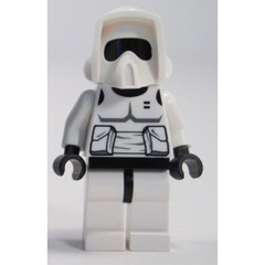 LEGO Scout Trooper (Black Head) Minifigure