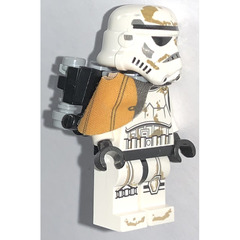 LEGO Stormtrooper with Orange Pauldron, Re-Breather, Dirt Stains, Printed Head Minifigure